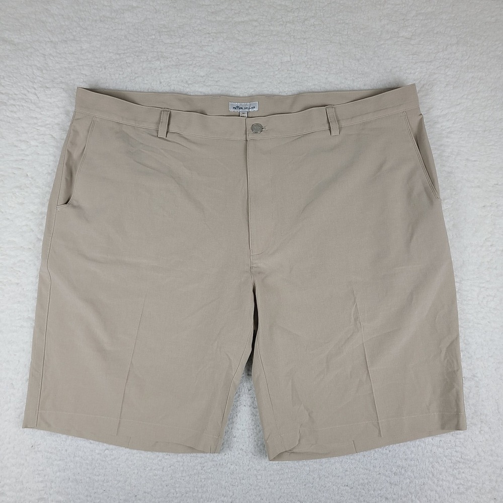 Peter Millar Shorts Men 44 Beige 10" Shackleford Performance Hybrid Golf ME0EP01